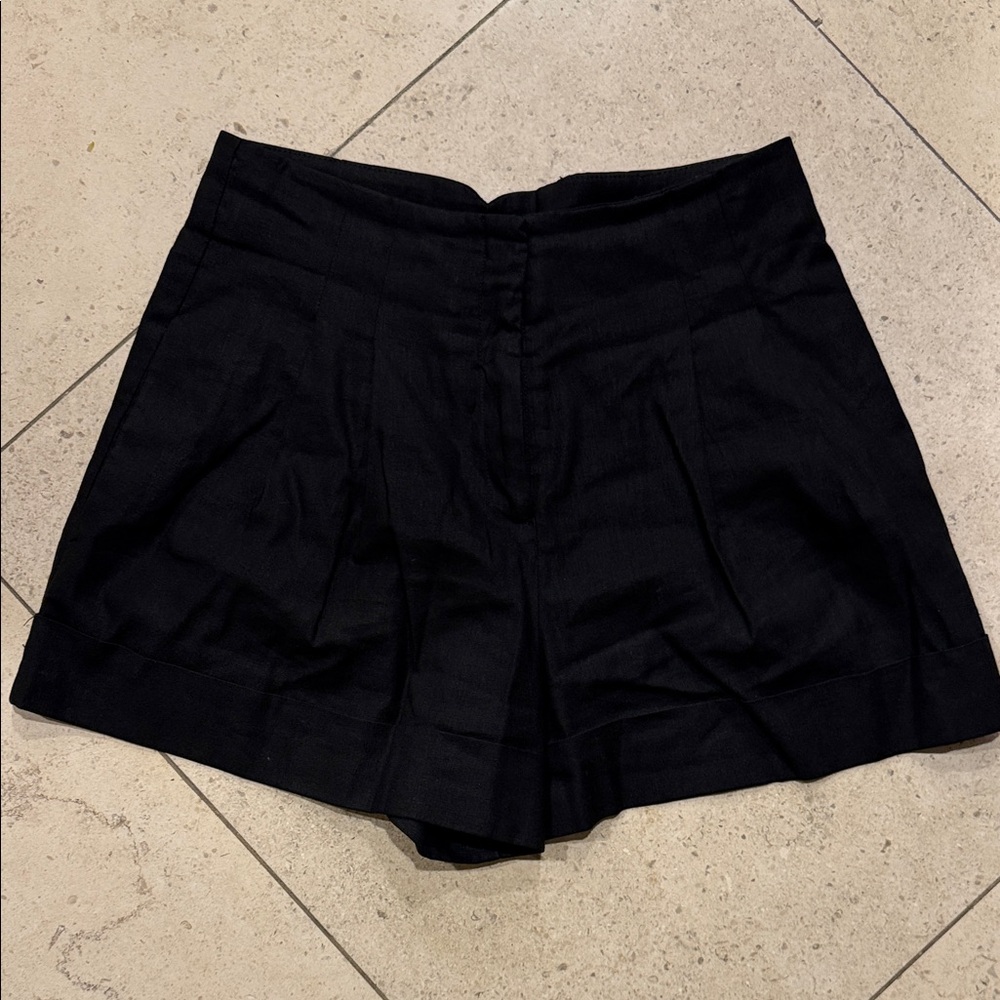 Catherine Malandrino Black High Waist Shorts